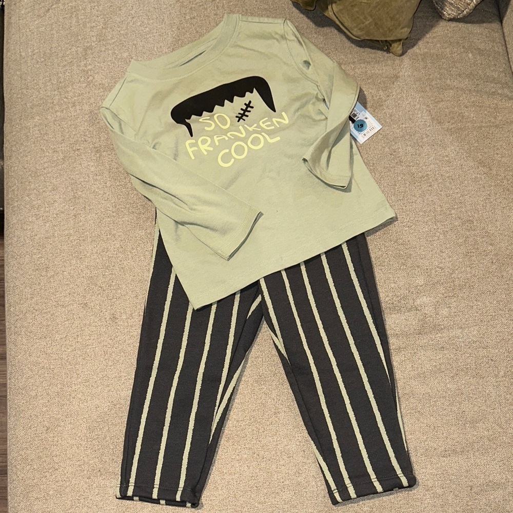 Spooky Cool Kids Set - Green and Black